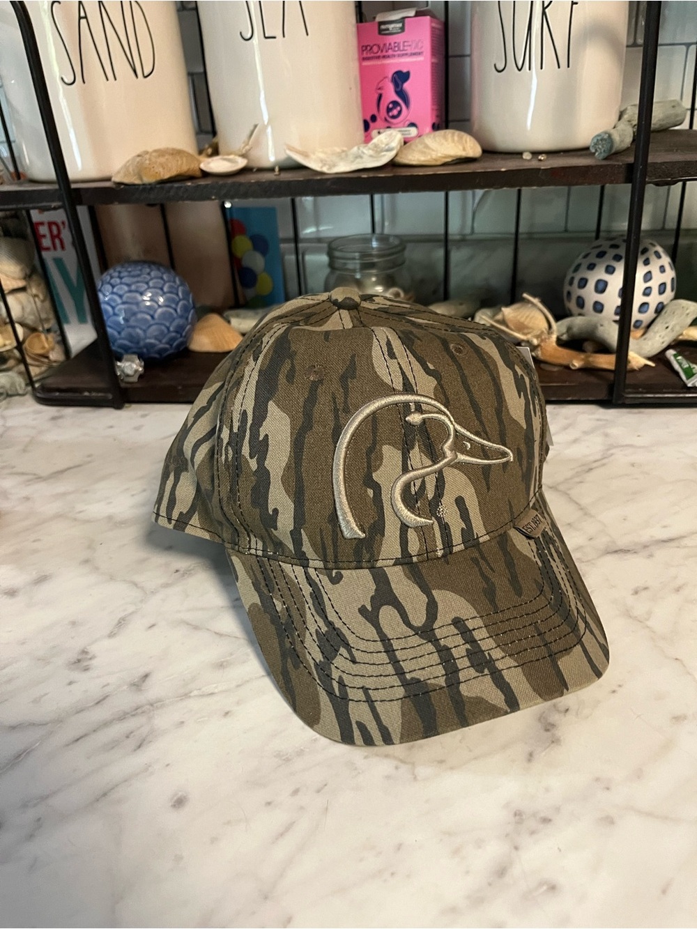 Ducks Unlimited x Mossy Oak Camo Duck Logo Hat NWT